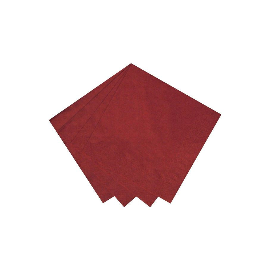 DUNI Servietten Zelltuchservietten 40x40cm 3-lagig ROT