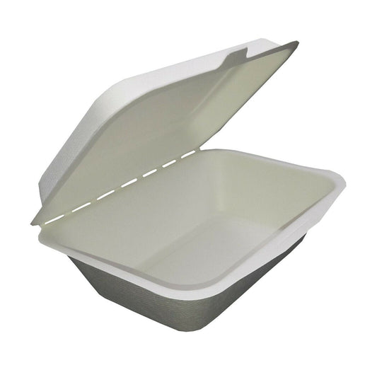 Lunchboxen / Foodboxen aus Bagasse 13,5 x 18,5 cm, bio