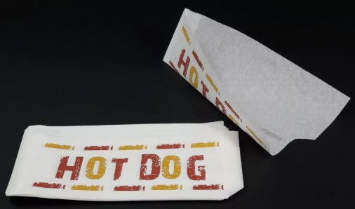 Hot Dog Beutel / Hotdog Tüten fettdicht 9x21cm